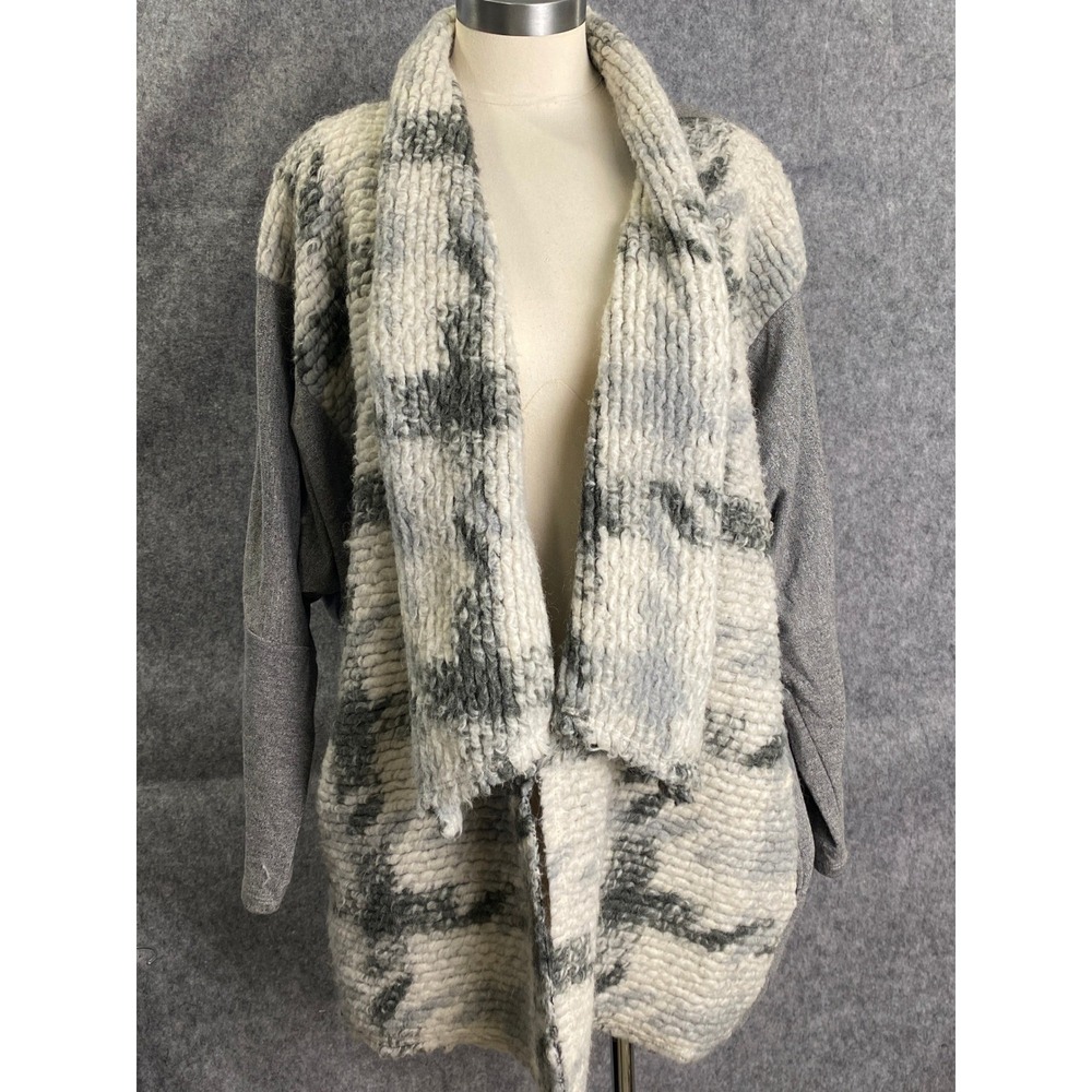 Dolan Los Angeles Wool Blend Cardigan Sweater XL Oversized‎ Cozy Open Front